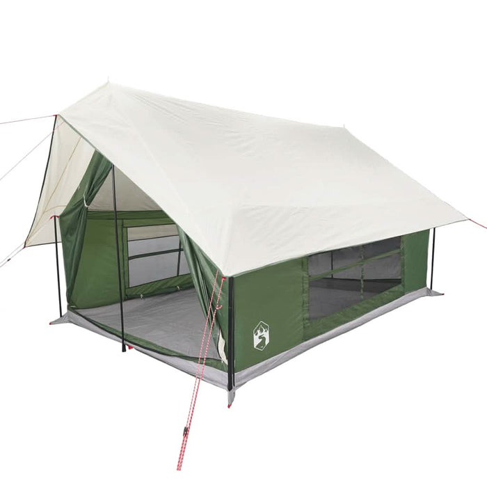 Cort de camping pentru 5 persoane, verde, impermeabil - WALTI WALTI