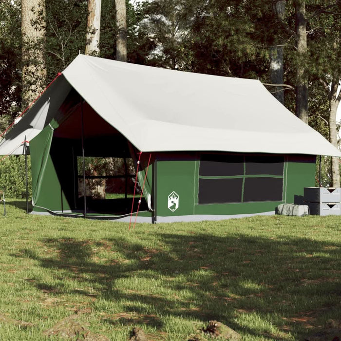 Cort de camping pentru 5 persoane, verde, impermeabil - WALTI WALTI