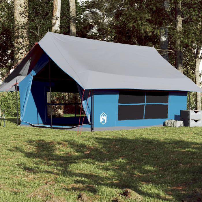 Cort camping pentru 5 persoane, albastru, impermeabil - WALTI WALTI