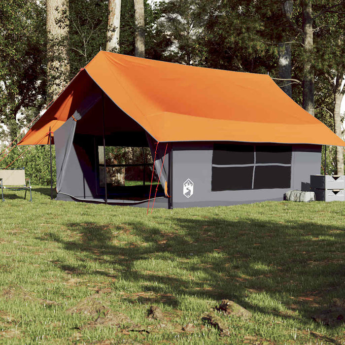 Cort de camping pentru 5 persoane, gri/portocaliu, impermeabil - WALTI WALTI