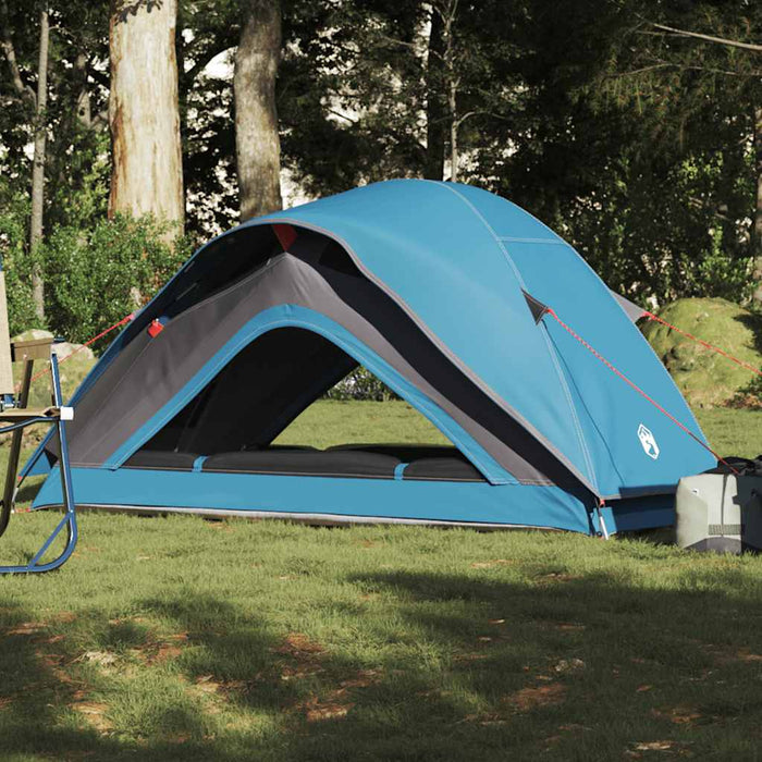 Cort de camping pentru 1 persoană, albastru, impermeabil - WALTI WALTI