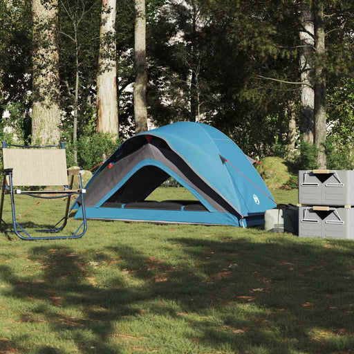 Cort de camping pentru 1 persoană, albastru, impermeabil - WALTI WALTI