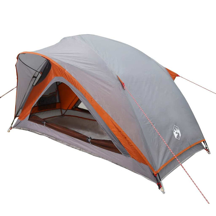 Cort de camping pentru 1 persoană, gri/portocaliu, impermeabil - WALTI WALTI
