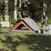 Cort de camping pentru 1 persoană, gri/portocaliu, impermeabil - WALTI WALTI