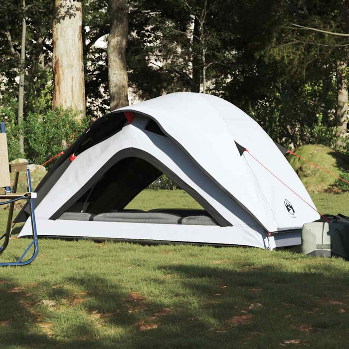 Cort camping, 1 persoane, alb, țesătură opacă, impermeabil - WALTI WALTI
