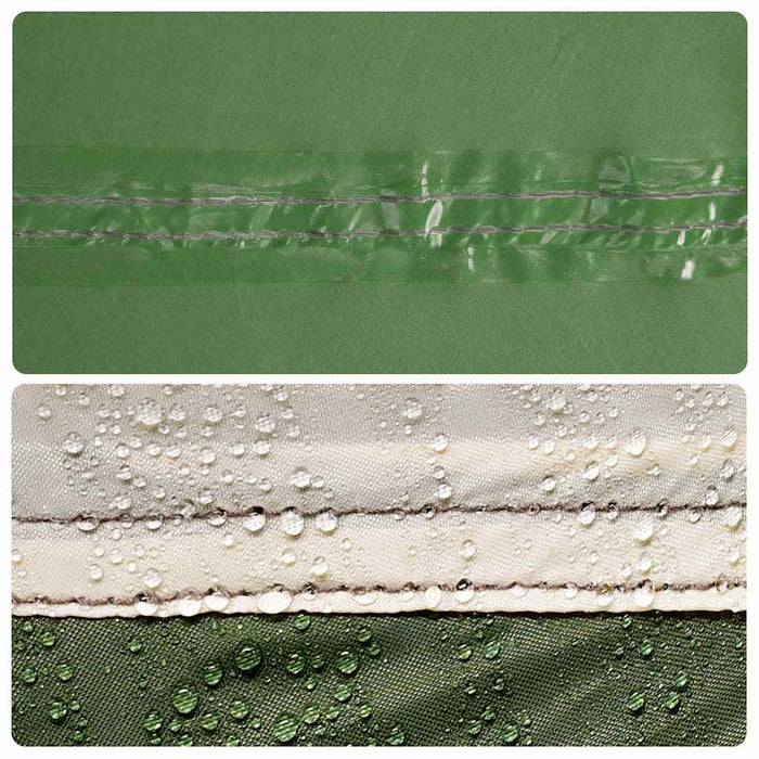 Cort de familie tunel pentru 8 persoane, verde, impermeabil - WALTI WALTI