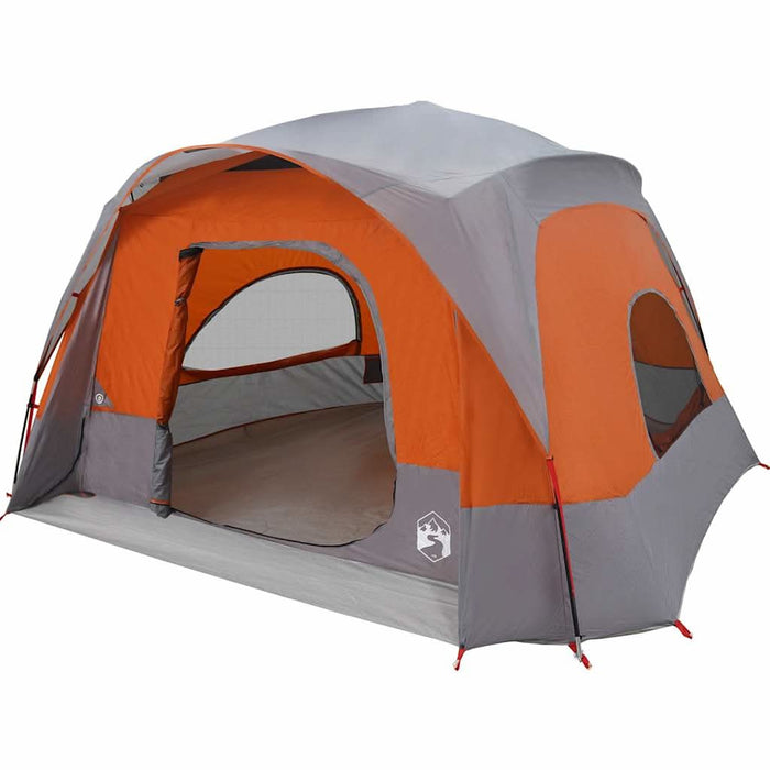 Cort de camping pentru 6 persoane, gri/portocaliu, impermeabil - WALTI WALTI