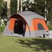Cort de camping pentru 6 persoane, gri/portocaliu, impermeabil - WALTI WALTI