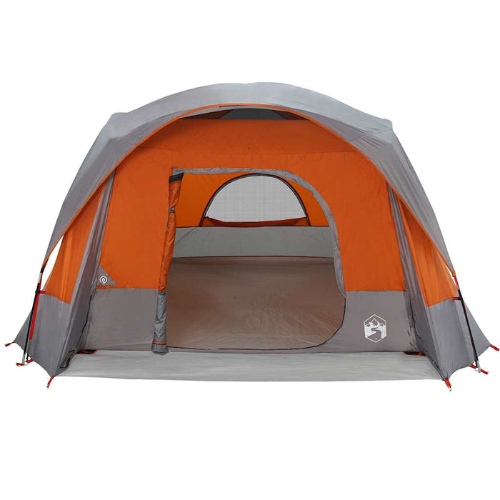 Cort de camping pentru 6 persoane, gri/portocaliu, impermeabil - WALTI WALTI