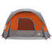 Cort de camping pentru 6 persoane, gri/portocaliu, impermeabil - WALTI WALTI