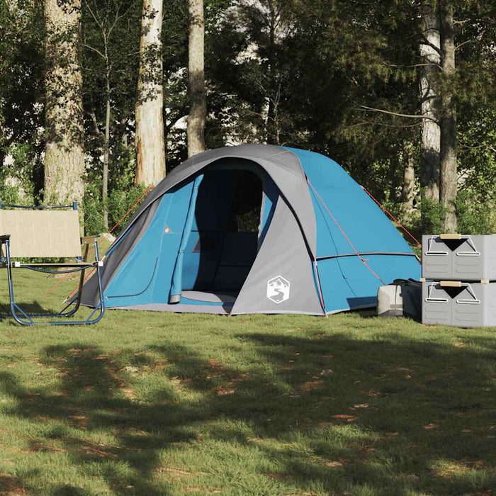 Cabină cort de camping, 4 persoane, albastru, impermeabil - WALTI WALTI
