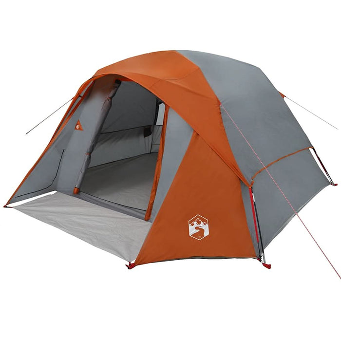 Cabină cort de camping 4 persoane gri și portocaliu impermeabil - WALTI WALTI