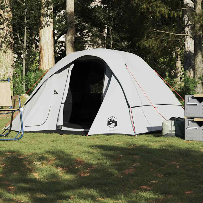 Cabină cort camping 4 persoane alb, țesătură opacă, impermeabil - WALTI WALTI
