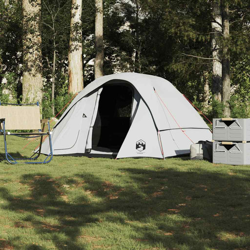 Cabină cort camping 4 persoane alb, țesătură opacă, impermeabil - WALTI WALTI