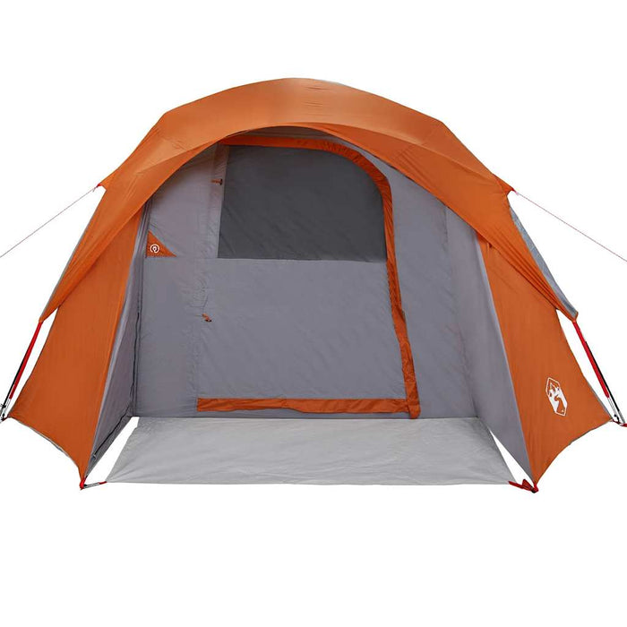 Cort de camping pentru 6 persoane, gri/portocaliu, impermeabil - WALTI WALTI