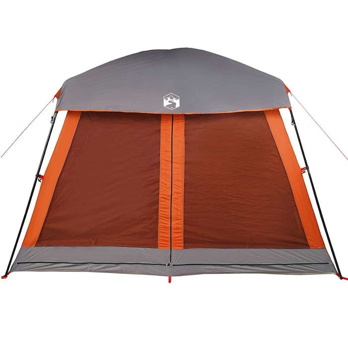 Cort de camping pentru 6 persoane, gri/portocaliu, impermeabil - WALTI WALTI