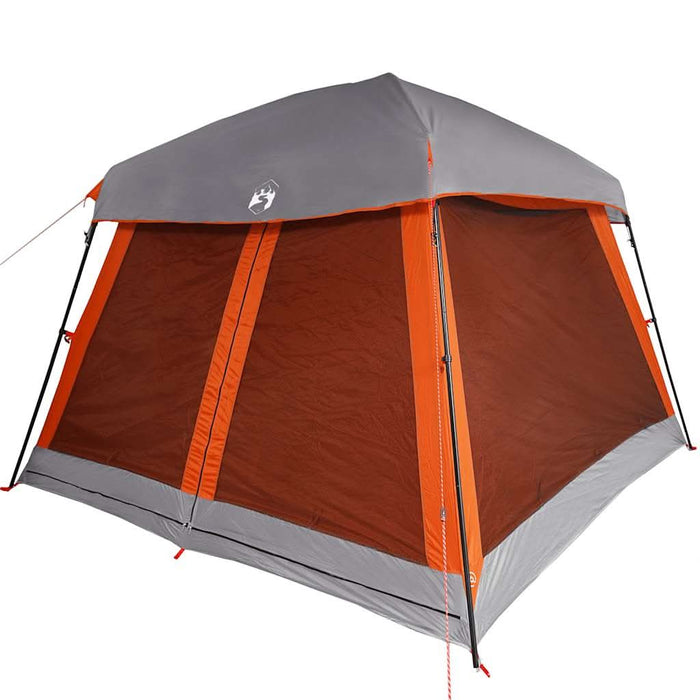 Cort de camping pentru 6 persoane, gri/portocaliu, impermeabil - WALTI WALTI