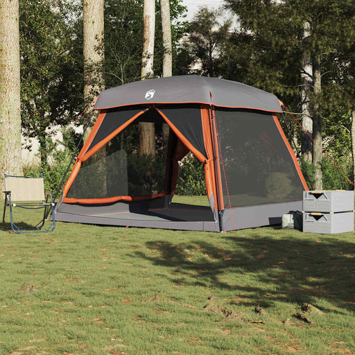 Cort de camping pentru 6 persoane, gri/portocaliu, impermeabil - WALTI WALTI