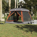 Cort de camping pentru 6 persoane, gri/portocaliu, impermeabil - WALTI WALTI