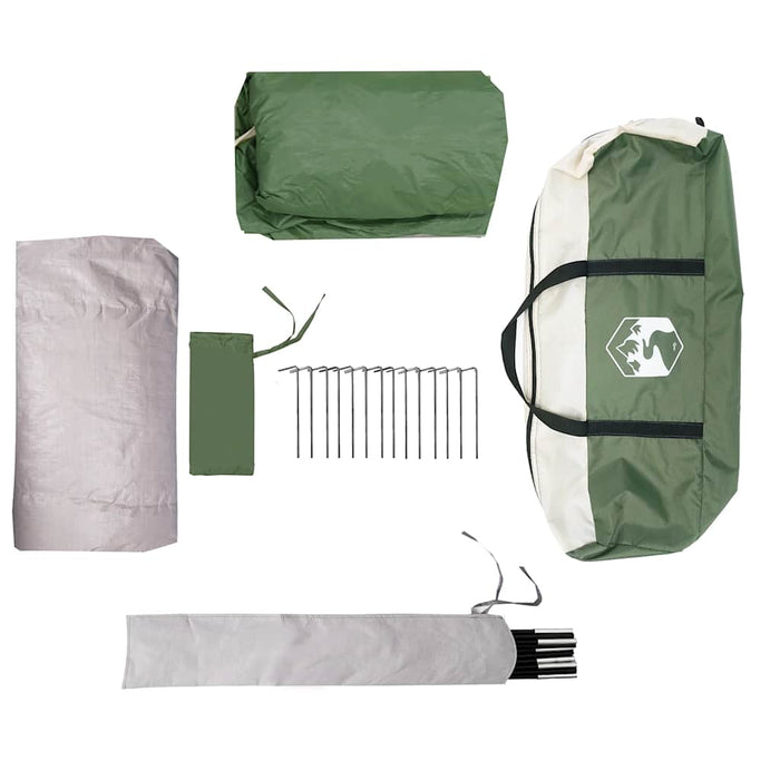 Cort de familie Igloo pentru 6 persoane, verde rezistent la apă - WALTI WALTI