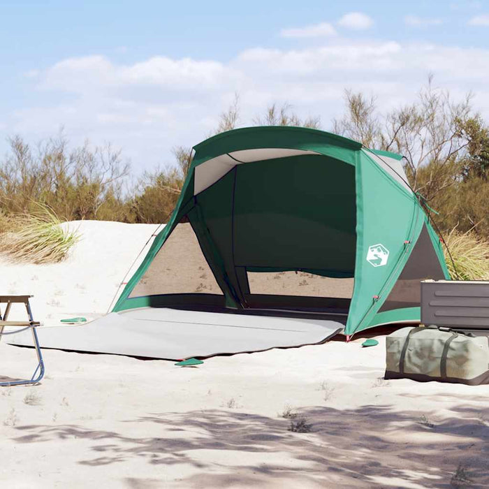 Cort de plajă 2 persoane, verde marin, impermeabil - WALTI WALTI