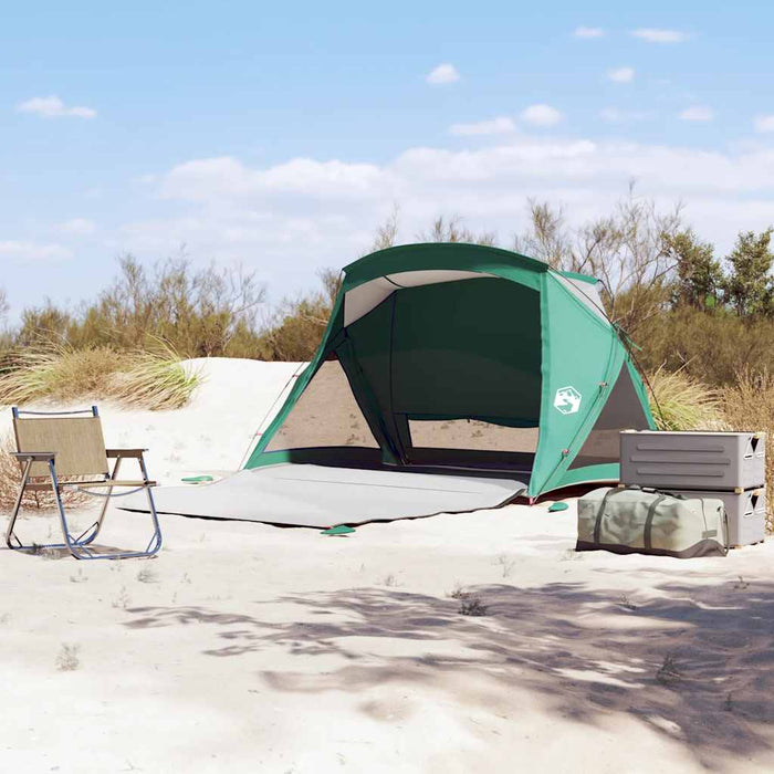 Cort de plajă 2 persoane, verde marin, impermeabil - WALTI WALTI