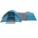 Cort camping pentru 5 persoane, albastru, impermeabil - WALTI WALTI