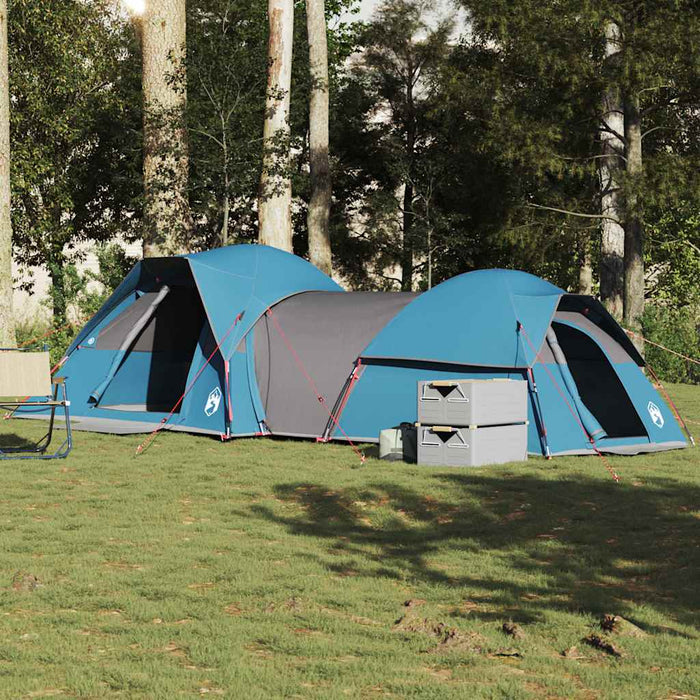 Cort camping pentru 5 persoane, albastru, impermeabil - WALTI WALTI