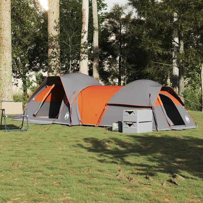 Cort de camping pentru 5 persoane, gri/portocaliu, impermeabil - WALTI WALTI
