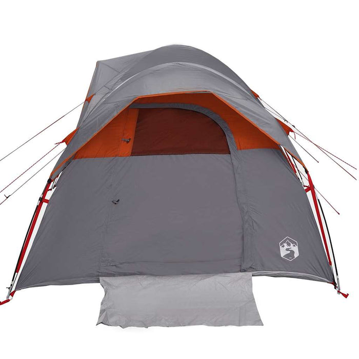 Cort de camping pentru 5 persoane, gri/portocaliu, impermeabil - WALTI WALTI