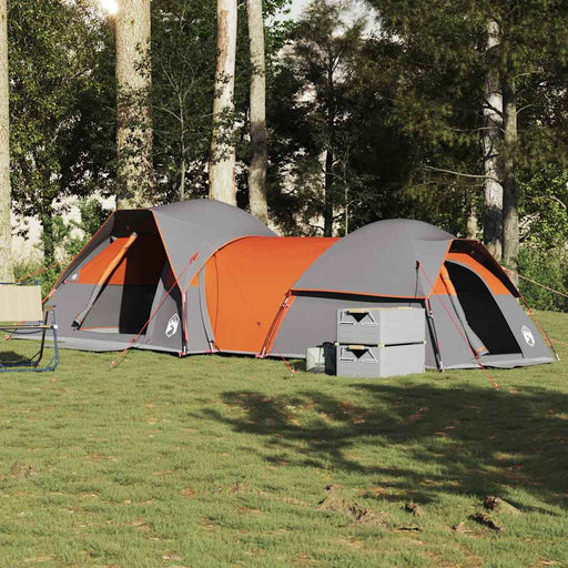 Cort de camping pentru 5 persoane, gri/portocaliu, impermeabil - WALTI WALTI