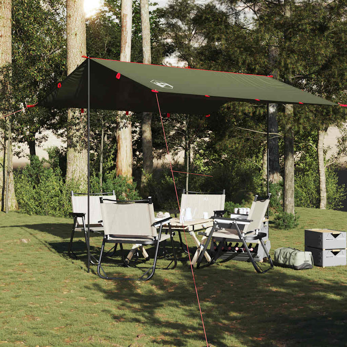 Prelată de camping, verde măsliniu, 306x306 cm, impermeabilă - WALTI WALTI