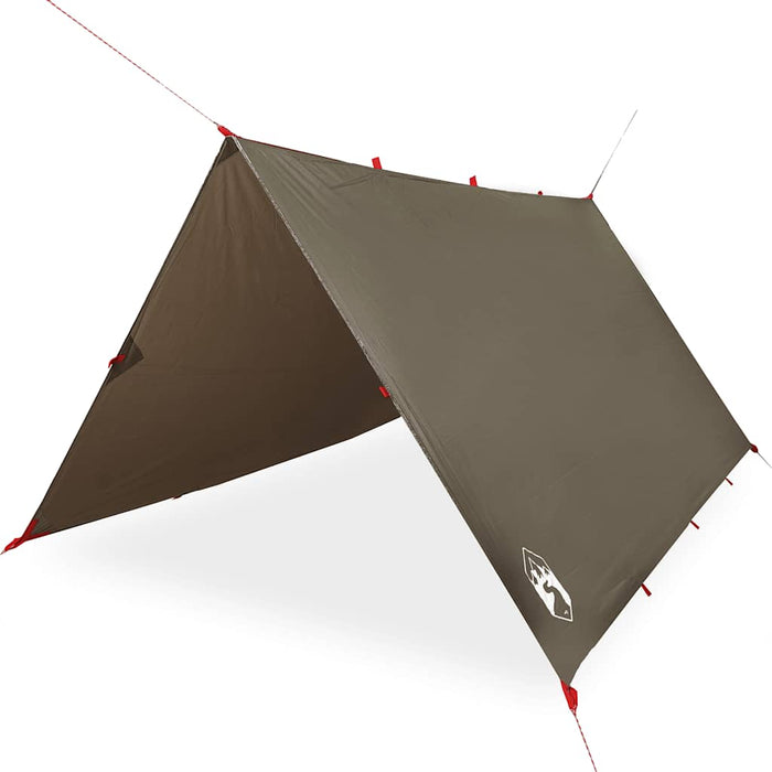 Prelată de camping, maro, 306x306 cm, impermeabilă - WALTI WALTI