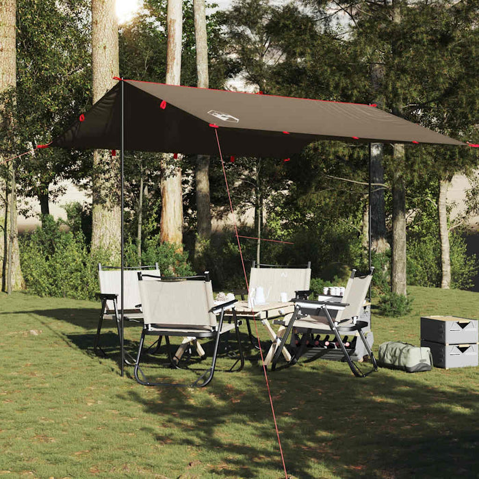 Prelată de camping, maro, 306x306 cm, impermeabilă - WALTI WALTI