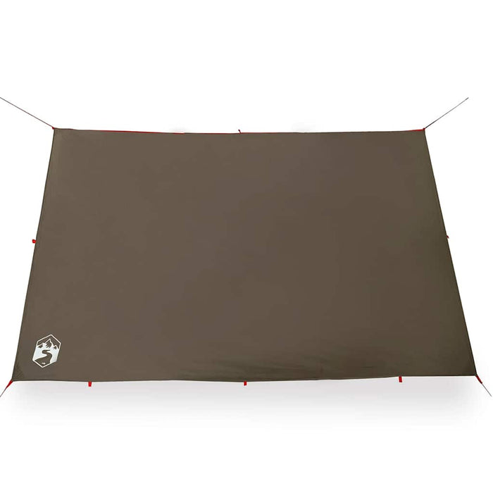 Prelată de camping, maro, 306x306 cm, impermeabilă - WALTI WALTI