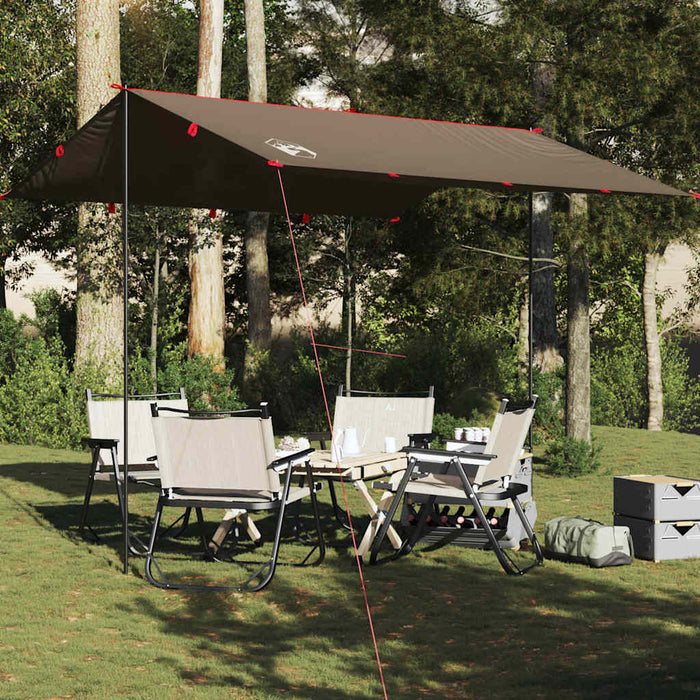 Prelată de camping, maro, 306x306 cm, impermeabilă - WALTI WALTI