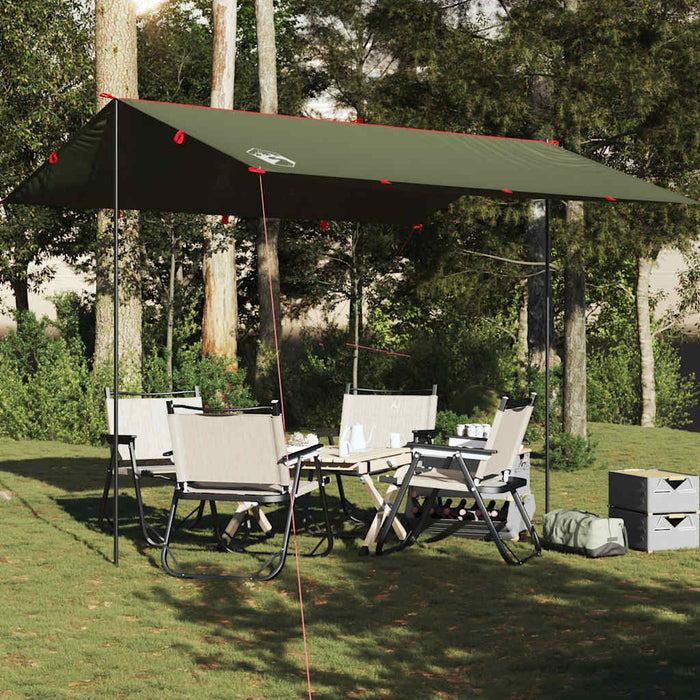 Prelată de camping, verde măsliniu, 366x306 cm, impermeabilă WALTI