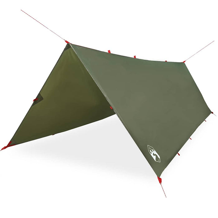 Prelată de camping, verde măsliniu, 406x306 cm, impermeabilă - WALTI WALTI