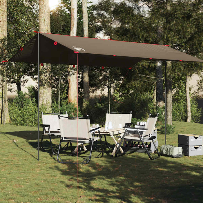 Prelată de camping, maro, 406x306 cm, impermeabilă - WALTI WALTI