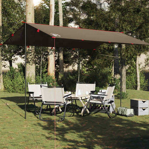 Prelată de camping, maro, 406x306 cm, impermeabilă - WALTI WALTI