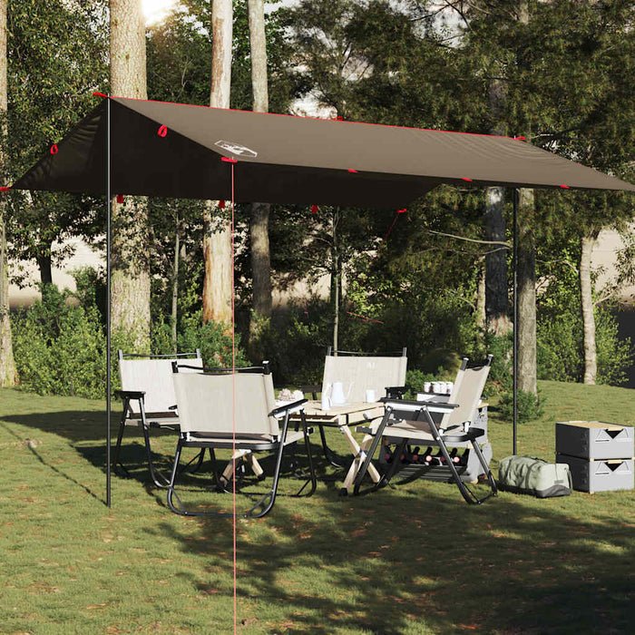 Prelată de camping, maro, 406x306 cm, impermeabilă - WALTI WALTI