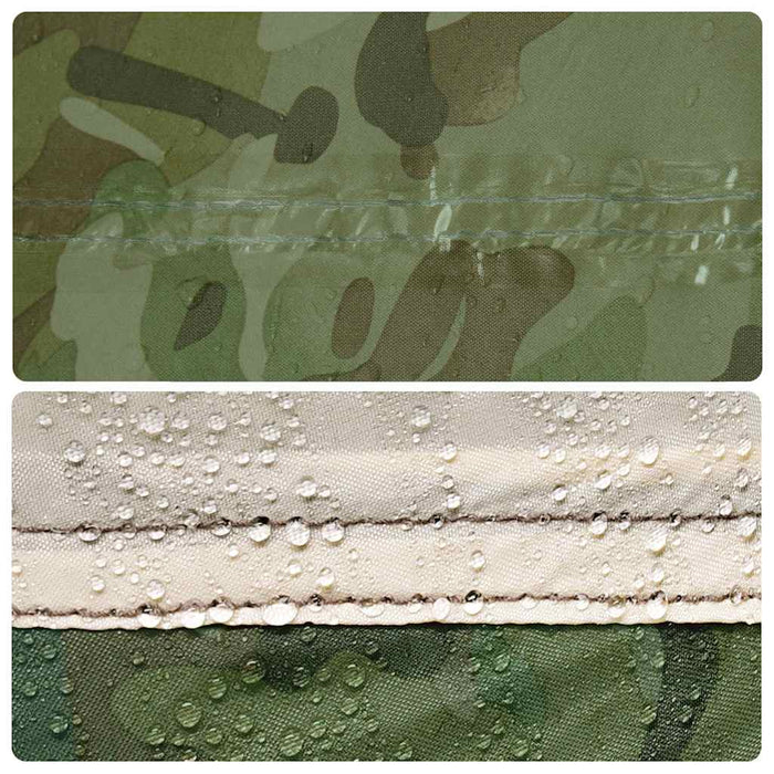 Prelată de camping, camuflaj, 406x306 cm, impermeabilă WALTI