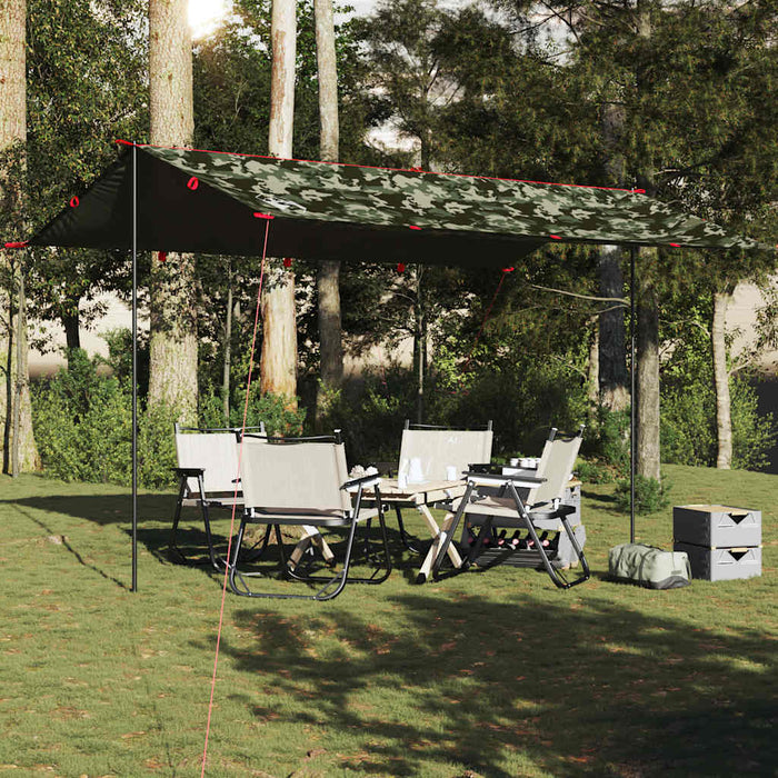 Prelată de camping, camuflaj, 506x306 cm, impermeabilă - WALTI WALTI