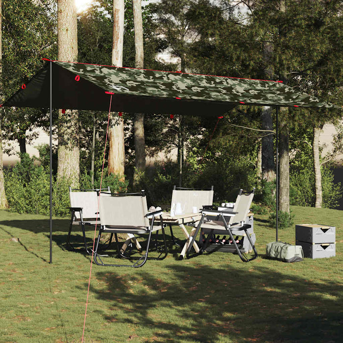 Prelată de camping, camuflaj, 506x306 cm, impermeabilă - WALTI WALTI