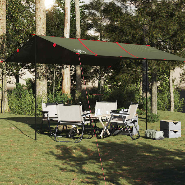 Prelată de camping, verde măsliniu, 451x420 cm, impermeabilă WALTI