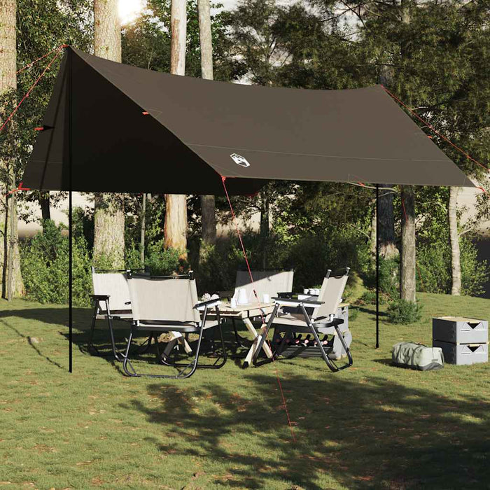 Prelată de camping, maro, 438x376x212 cm, impermeabilă - WALTI WALTI