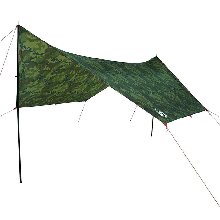 Prelată de camping, camuflaj, 438x376x212 cm, impermeabilă - WALTI WALTI