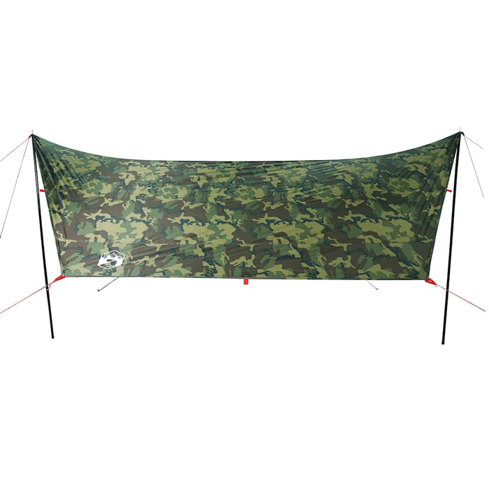 Prelată de camping, camuflaj, 438x376x212 cm, impermeabilă - WALTI WALTI
