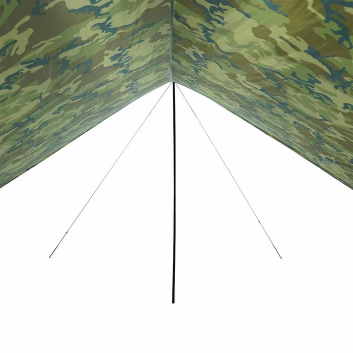 Prelată de camping, camuflaj, 438x376x212 cm, impermeabilă - WALTI WALTI