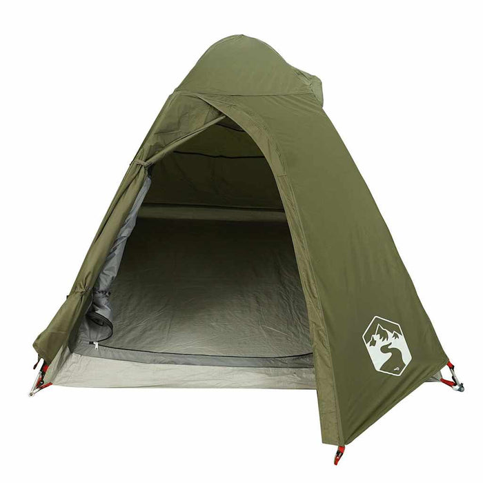 Cort camping cupolă 2 persoane verde măsliniu impermeabil - WALTI WALTI